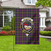 McDonald Modern Tartan Crest Garden Flag